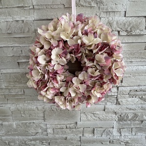 Hortenziás kopogtató, Otthon & Életmód, Dekoráció, Ajtó- és ablak dekoráció, Ajtódísz & Kopogtató, Mindenmás, MESKA