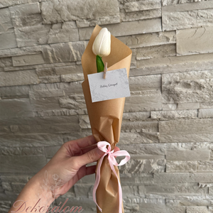 Csomagolt tulipán, Otthon & Életmód, Virágdekoráció, Virágok, Szálas virág, Virágkötés, MESKA