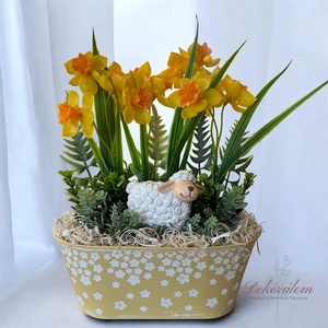 Tavaszi asztaldísz, Otthon & Életmód, Dekoráció, Asztal és polc dekoráció, Asztaldísz, Virágkötés, MESKA