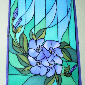 Selyem falikép üveg keretben - otthon & életmód - dekoráció - kép & falikép - Meska.hu