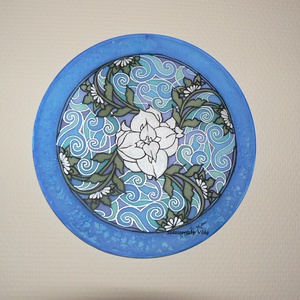 Feng Shui karrier selyem mandala kép - otthon & életmód - dekoráció - spiritualitás - mandala - Meska.hu