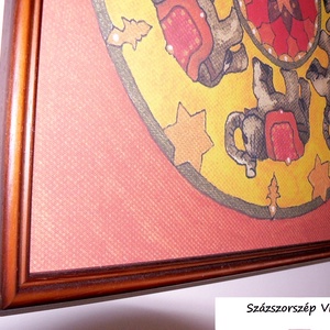 Mandala - Szerencsés haladás az úton - elefántos mandala - Meska.hu