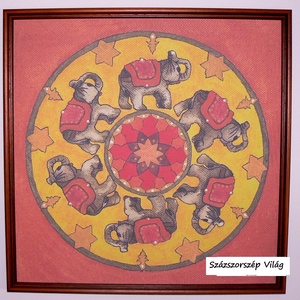 Mandala - Szerencsés haladás az úton - elefántos mandala - otthon & életmód - dekoráció - spiritualitás - mandala - Meska.hu