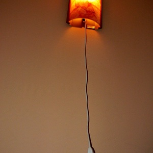 Selyemfestett virágos dekor lámpa - otthon & életmód - lámpa - hangulatlámpa - Meska.hu