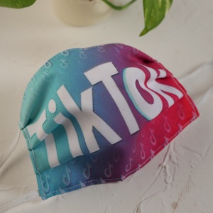 Mosható maszk, Tik Tok felirat - Meska.hu