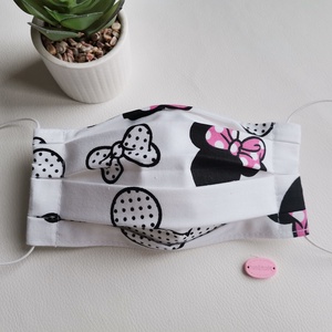 Mosható maszk, Minnie (rózsaszín)  - Meska.hu