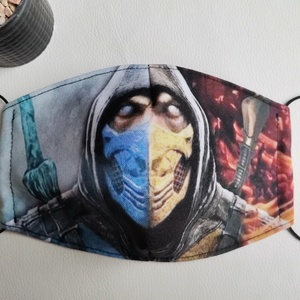 Mosható maszk, Mortal Combat Subzero - Meska.hu