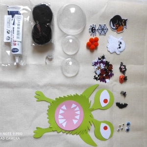 DIY pulóverre rögzíthető halloweeni dekor gyerekeknek- szörny - diy (csináld magad) - egységcsomag - Meska.hu