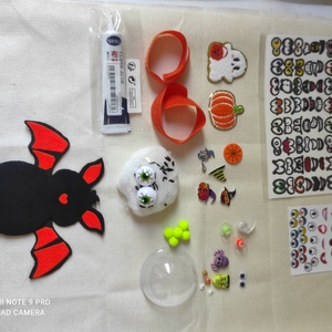 DIY pulóverre rögzíthető világító halloweeni dekor gyerekeknek- denevér - diy (csináld magad) - egységcsomag - Meska.hu