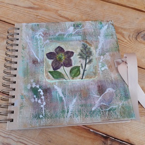  Fotóalbum a botanikus kertből- növényi nyomattal - otthon & életmód - papír, írószer - album & fotóalbum - Meska.hu