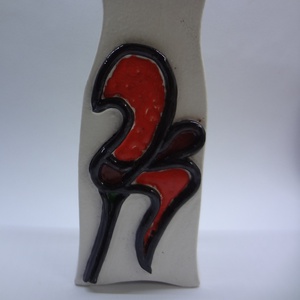 Olvasztott üveg díszítésű váza - Meska.hu