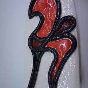 Olvasztott üveg díszítésű váza - otthon & életmód - dekoráció - Meska.hu