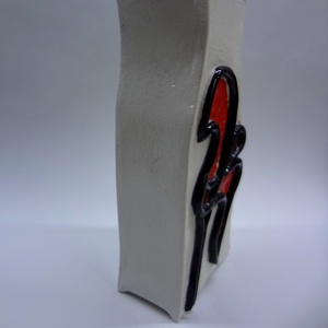 Olvasztott üveg díszítésű váza - otthon & életmód - dekoráció - Meska.hu