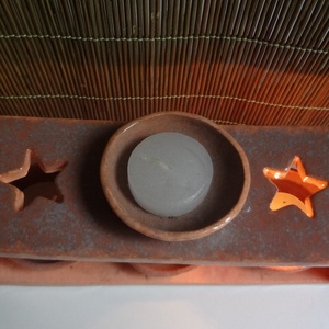 Mécsestartó - karácsony - adventi díszek - adventi asztaldísz - Meska.hu