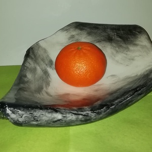 Ötszögű kerámia gyümölcsös tál - Meska.hu