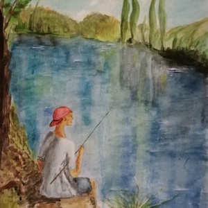 A kis pecás, Művészet, Festmény, Akril, Festészet, MESKA