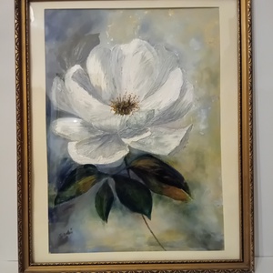 Aranyos virág, Művészet, Festmény, Akril, Festészet, MESKA