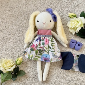 Húsvéti nyuszilány  - játék & sport - plüssállat & játékfigura - nyuszi - Meska.hu