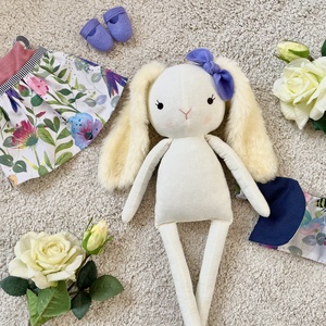 Húsvéti nyuszilány  - játék & sport - plüssállat & játékfigura - nyuszi - Meska.hu