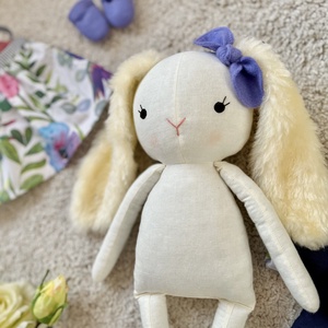 Húsvéti nyuszilány  - játék & sport - plüssállat & játékfigura - nyuszi - Meska.hu