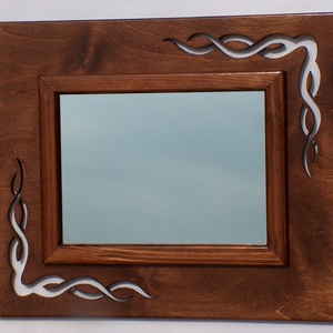 Átló, barna - falitükör  - otthon & életmód - dekoráció - tükör - Meska.hu