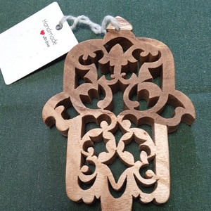 Fatima keze ( amulett ) 3-2., Otthon & Életmód, Dekoráció, Fali és függő dekoráció, Falra akasztható dekor, Famegmunkálás, MESKA