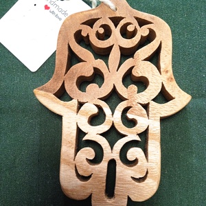 Fatima keze ( amulett ) 1-2., Otthon & Életmód, Dekoráció, Fali és függő dekoráció, Falra akasztható dekor, Famegmunkálás, MESKA