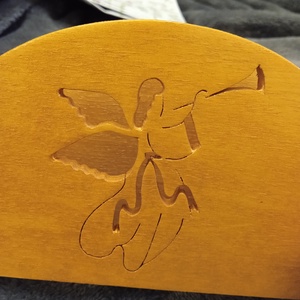 Angyalkás szalvétatartó- 2 - otthon & életmód - dekoráció - asztal és polc dekoráció - asztaldísz - Meska.hu