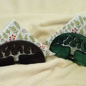 Fa szalvétatartó - 6. - otthon & életmód - dekoráció - asztal és polc dekoráció - asztaldísz - Meska.hu