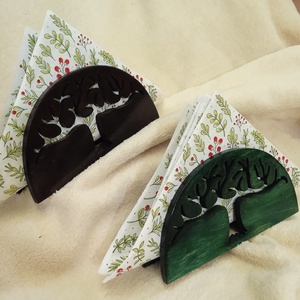 Fa szalvétatartó - 6. - otthon & életmód - dekoráció - asztal és polc dekoráció - asztaldísz - Meska.hu