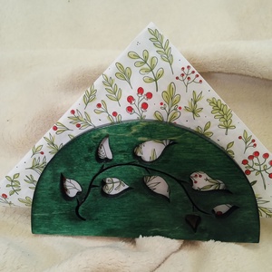 Fa szalvétatartó - 7., Otthon & Életmód, Dekoráció, Asztal és polc dekoráció, Asztaldísz, , MESKA