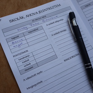 Nyomtatható jegyzetfüzet - a középiskolai felvételivel kapcsolatos feljegyzésekre - otthon & életmód - papír, írószer - jegyzetfüzet & napló - Meska.hu
