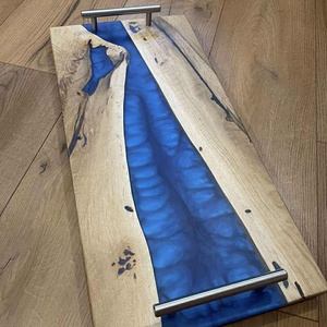 Epoxy tálaló, Otthon & Életmód, Konyhafelszerelés, tálalás, Tálalás, Zsúrkocsi, tálalóasztal, Famegmunkálás, MESKA