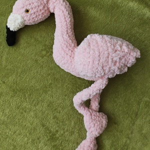 Horgolt flamingo - játék & sport - plüssállat & játékfigura - más figura - Meska.hu