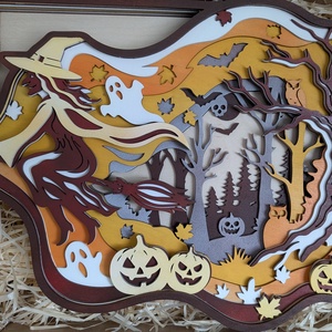 Halloween dekorációs kép - Meska.hu