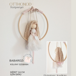 Babarozi makramé szellőlány , Otthon & Életmód, Dekoráció, Fali és függő dekoráció, Függődísz, Mindenmás, Csomózás, MESKA