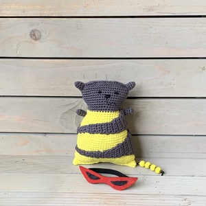 Zserbó, a Cipelő cica-horgolt - játék & sport - plüssállat & játékfigura - cica - Meska.hu