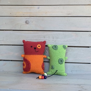 Cipelő cicák-horgolt - játék & sport - plüssállat & játékfigura - cica - Meska.hu