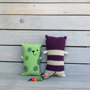 Cipelő cicák-horgolt - játék & sport - plüssállat & játékfigura - cica - Meska.hu