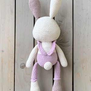  Foltos nyuszi fodros pánttal - játék & sport - plüssállat & játékfigura - nyuszi - Meska.hu