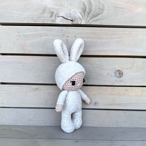 Nyuszi baba - mini - játék & sport - plüssállat & játékfigura - nyuszi - Meska.hu