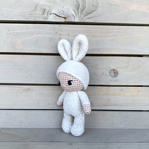 Nyuszi baba - mini - játék & sport - plüssállat & játékfigura - nyuszi - Meska.hu