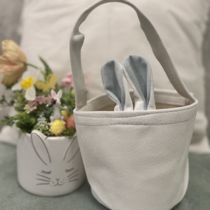 Húsvéti egyediesített kis kosár - ünnepi díszek, dekorációk - húsvéti díszek és dekorációk - húsvéti kosár - Meska.hu