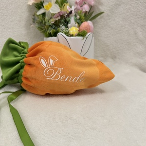 Húsvéti egyediesített kis zsák - ünnepi díszek, dekorációk - húsvéti díszek és dekorációk - húsvéti kosár - Meska.hu