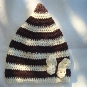 Horgolt manó sapka pillangóval kisányoknak -  - Meska.hu