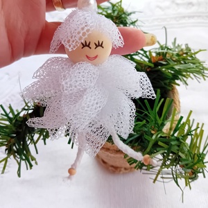 Karácsonyi tündér dekoráció , Karácsony, Karácsonyi lakásdekoráció, Karácsonyfadíszek, Mindenmás, MESKA