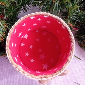 Karácsonyi mini kerek tartó, dísztárgy - karácsony - karácsonyi lakásdekoráció - karácsonyi lakásdíszek - Meska.hu