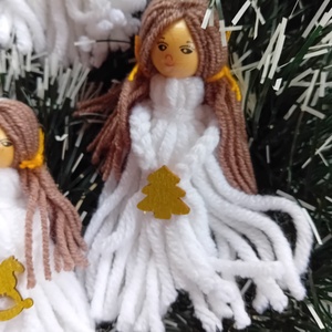 Fonal angyalka  - karácsony - karácsonyi lakásdekoráció - karácsonyfadíszek - Meska.hu Fonal angyalka  - karácsony - karácsonyi lakásdekoráció - karácsonyfadíszek - Meska.hu