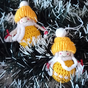 Karácsonyi dekorációs  kislány , Karácsony, Karácsonyi lakásdekoráció, Karácsonyfadíszek, Horgolás, Mindenmás, MESKA