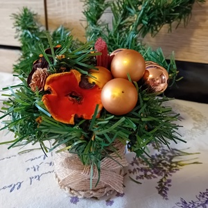 Karácsonyi mini asztaldísz - Meska.hu